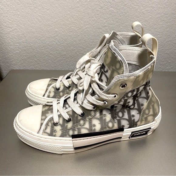 EUC/LIKE NEW Dior B23 High Dior Oblique Sneaker - Size 38 - Picture 6 of 14